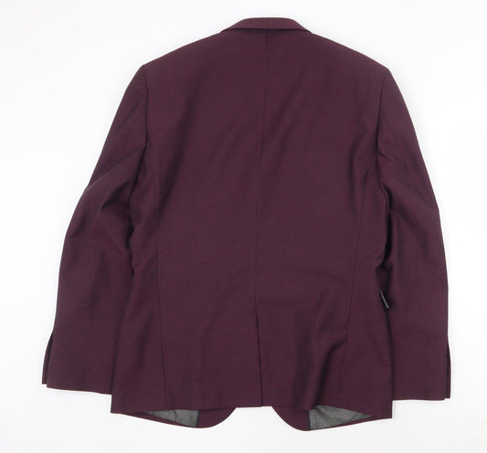 Mens UK Size 40 NEXT Regular Purple Suit Jacket