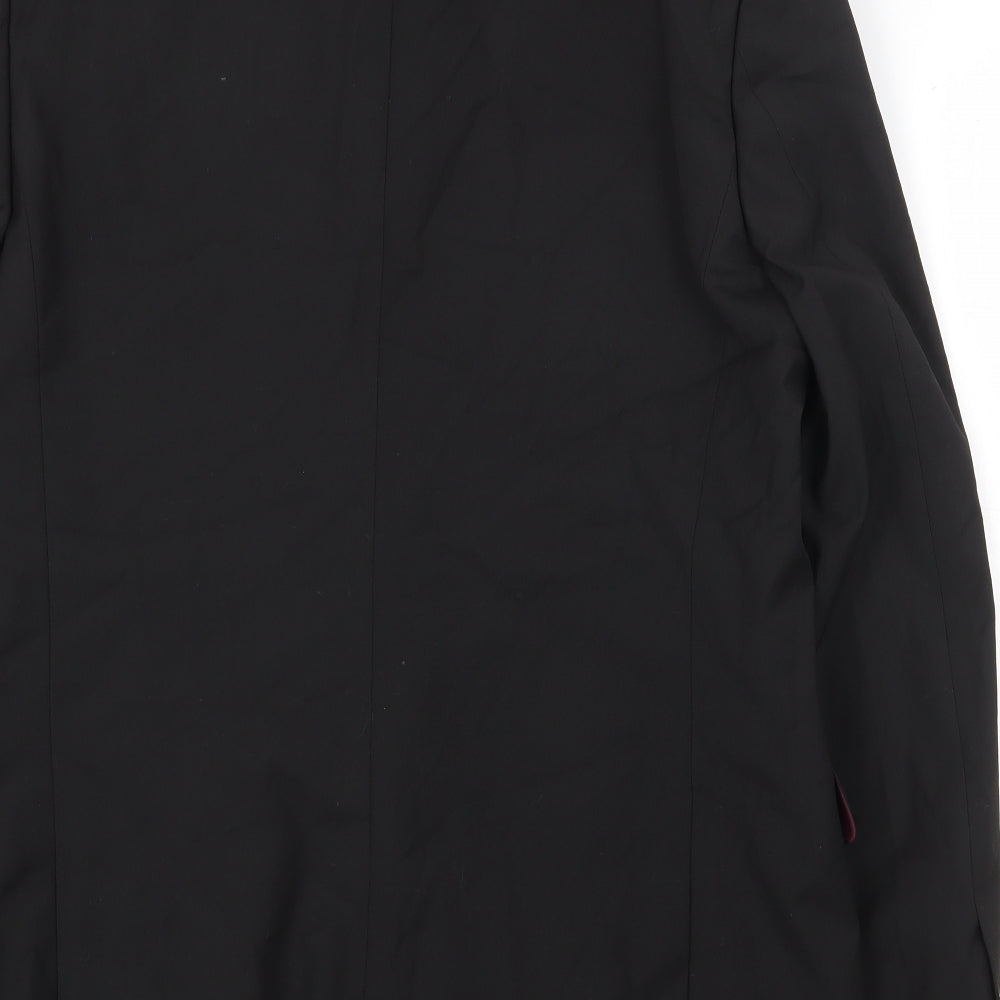 ASOS Mens Black Polyester Jacket Suit Jacket Size 42 Regular