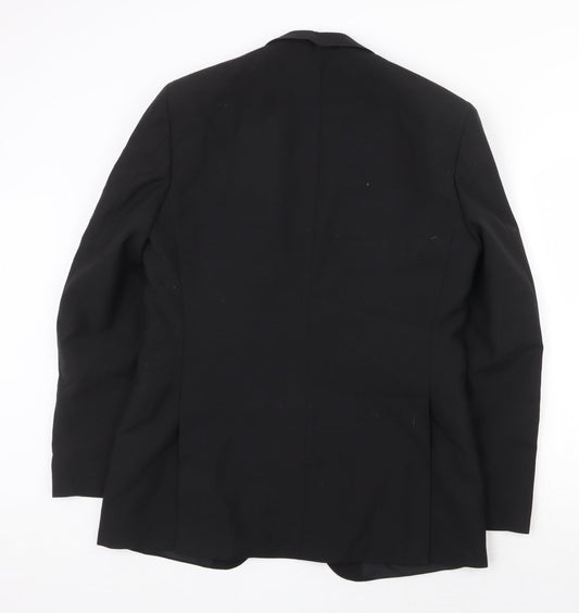 Mens UK Size 40 Classic Regular Black Suit Jacket