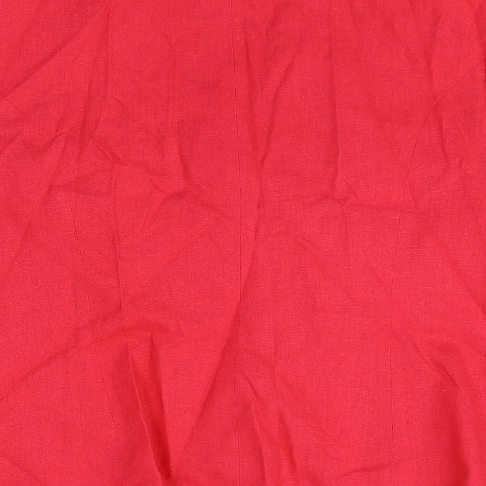 Womens UK Size 14 Preworn Regular Red Blazer