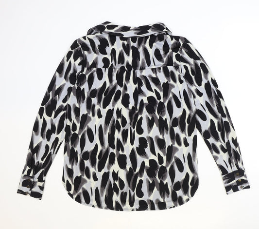 Womens UK Size S Wallis Black Basic Blouse