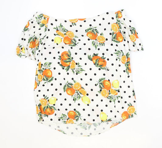 Womens UK Size 8 TU Ivory Basic Blouse