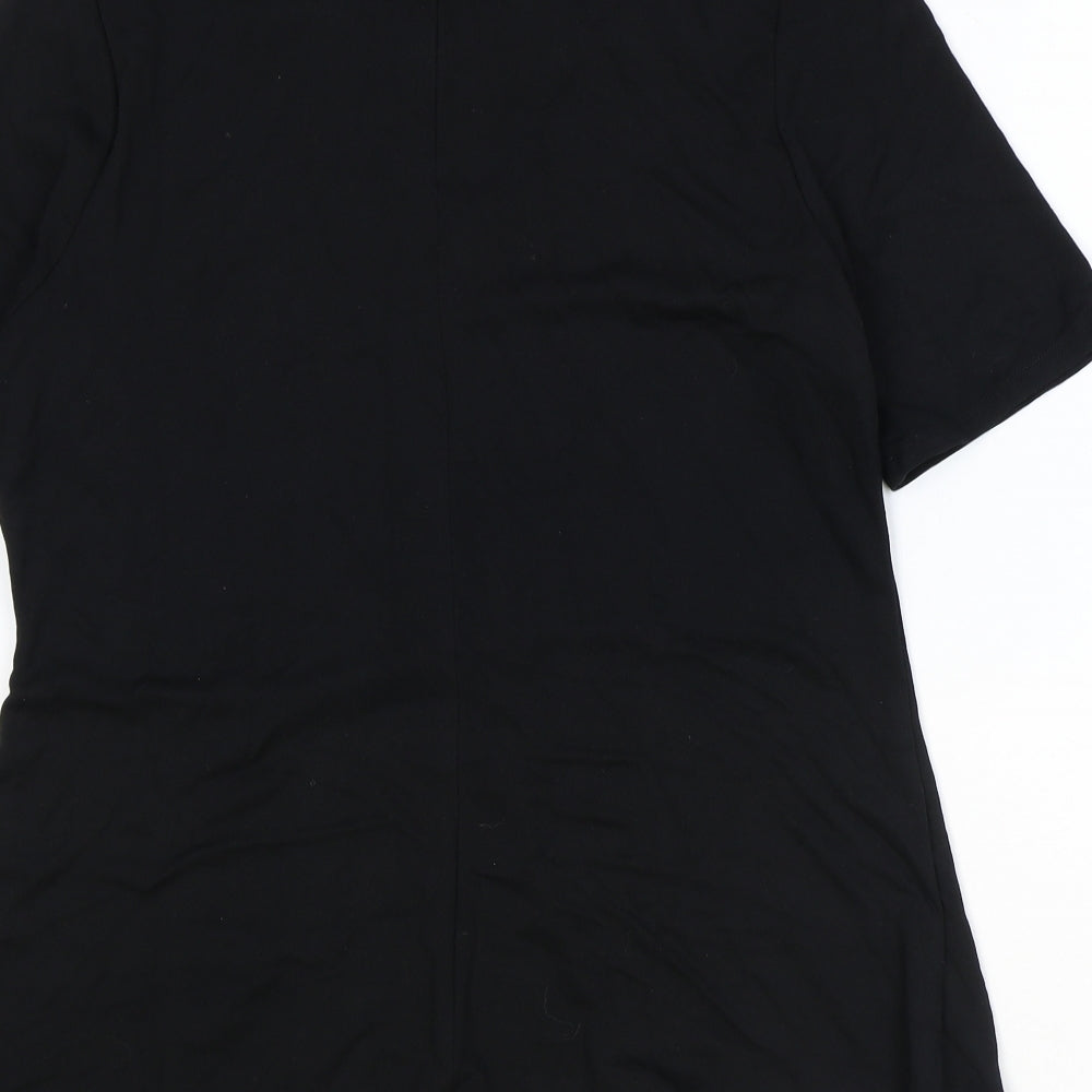 Womens UK Size 14 Marks and Spencer Black Basic T-Shirt