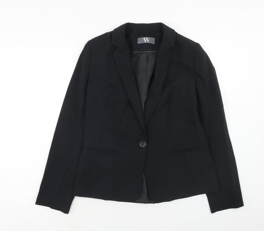 Womens UK Size 12 BHS Regular Black Suit Jacket
