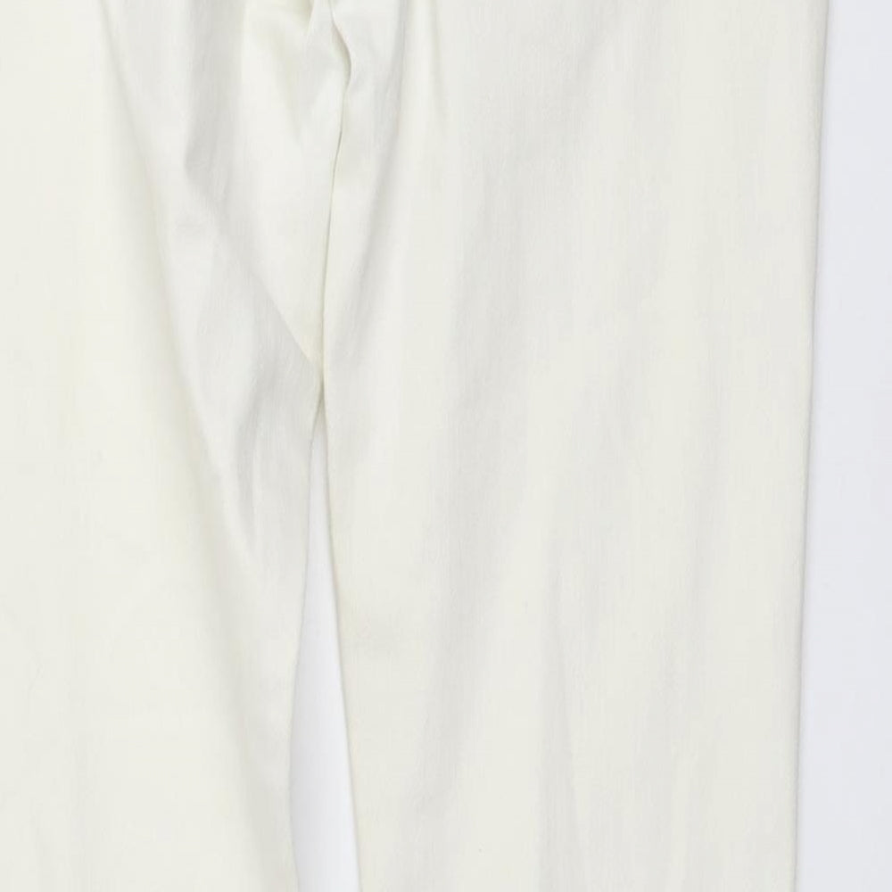 Womens UK Size 32 in SQIN Regular Fit Skinny Ivory Jeans
