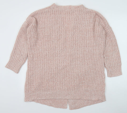 Womens UK Size 10 Misspap Pink Cardigan Jumper