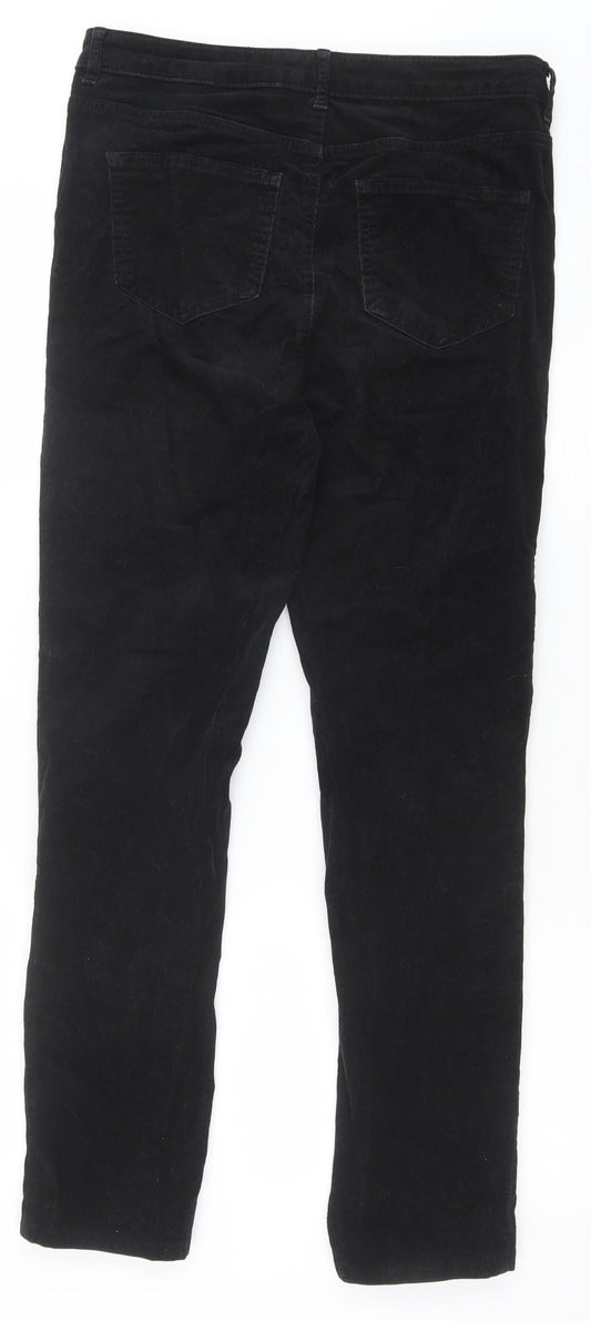Womens UK Size 12 Marks and Spencer Regular Fit Black Trousers