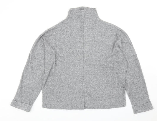 Primark Womens Grey High Neck Polyester Pullover Jumper Size L