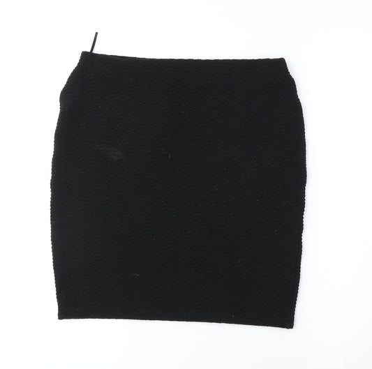 Marks and Spencer Womens Black Polyester Bandage Skirt Size 10
