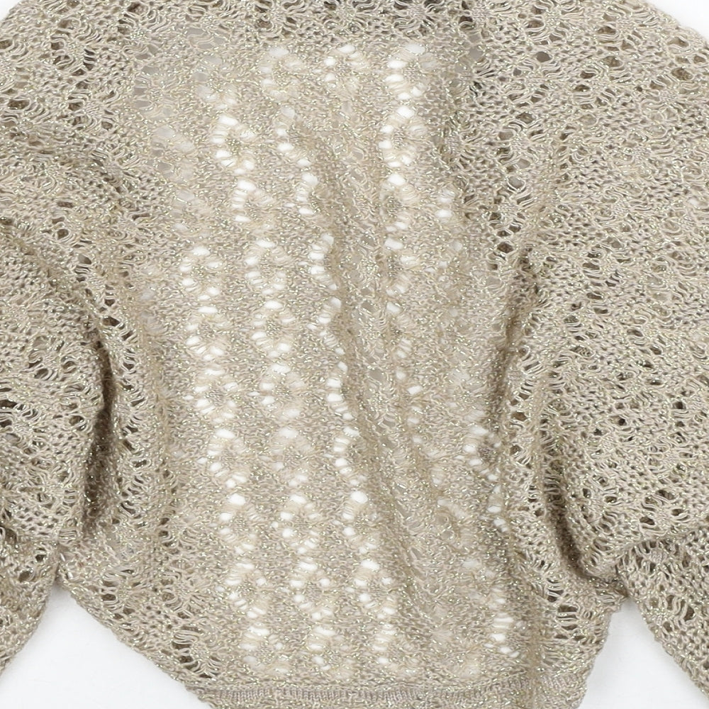 Womens UK Size S Dorothy Perkins Beige Cardigan Jumper