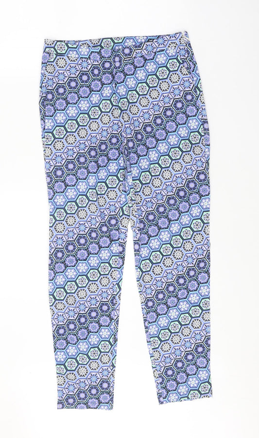Womens UK Size 8 Dorothy Perkins Regular Fit Blue Trousers