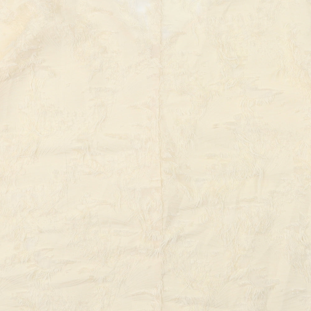 SheIn Womens White Polyester Basic Blouse Size XL V-Neck