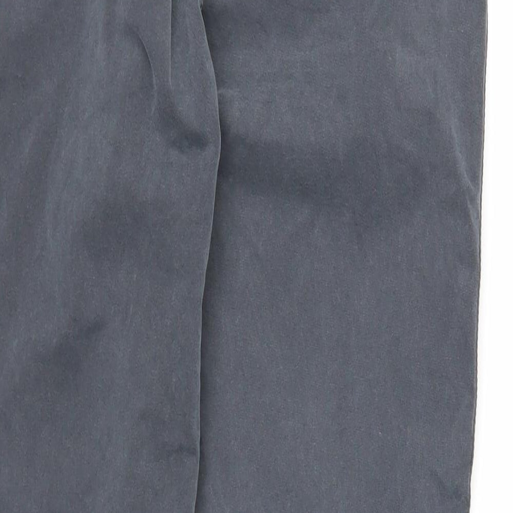 Gap Womens Grey Cotton Straight Jeans Size 8 Regular Zip