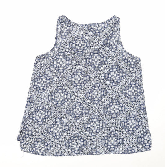Womens UK Size 12 Atmosphere Blue Basic Tank