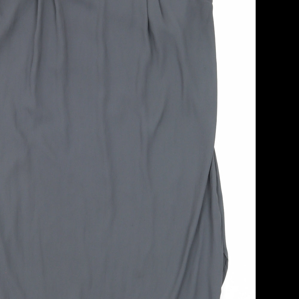 Womens UK Size 8 H&M Grey Basic Blouse