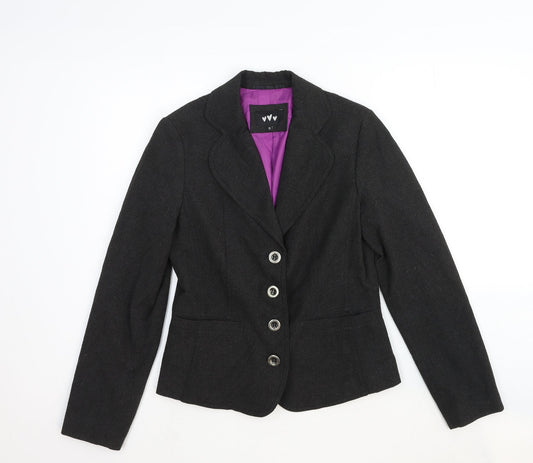 Womens UK Size 10 Per Una Regular Grey Suit Jacket