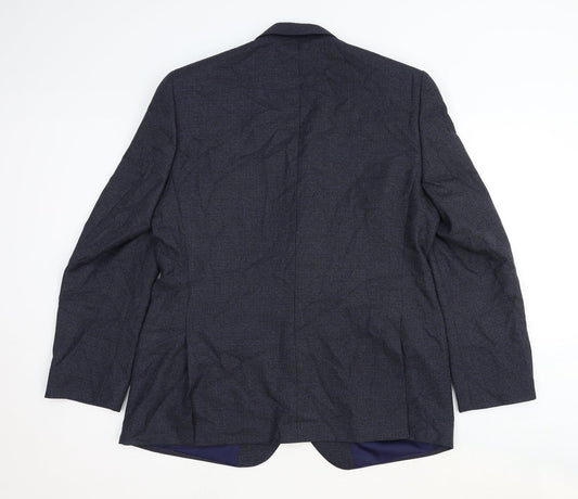 Mens UK Size 42 Marks and Spencer Regular Blue Suit Jacket