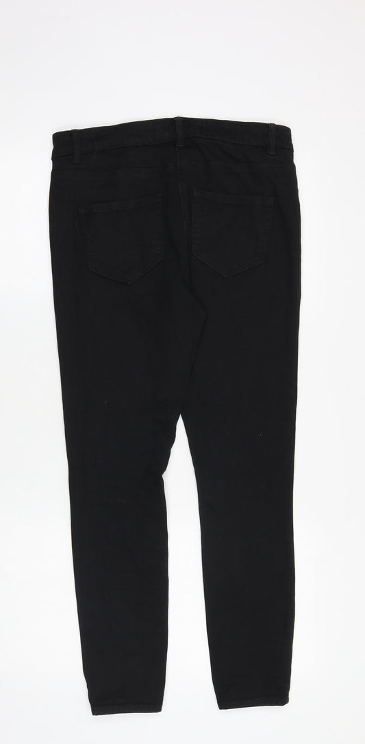 NEXT Womens Black Cotton Jegging Jeans Size 30 in Slim Zip
