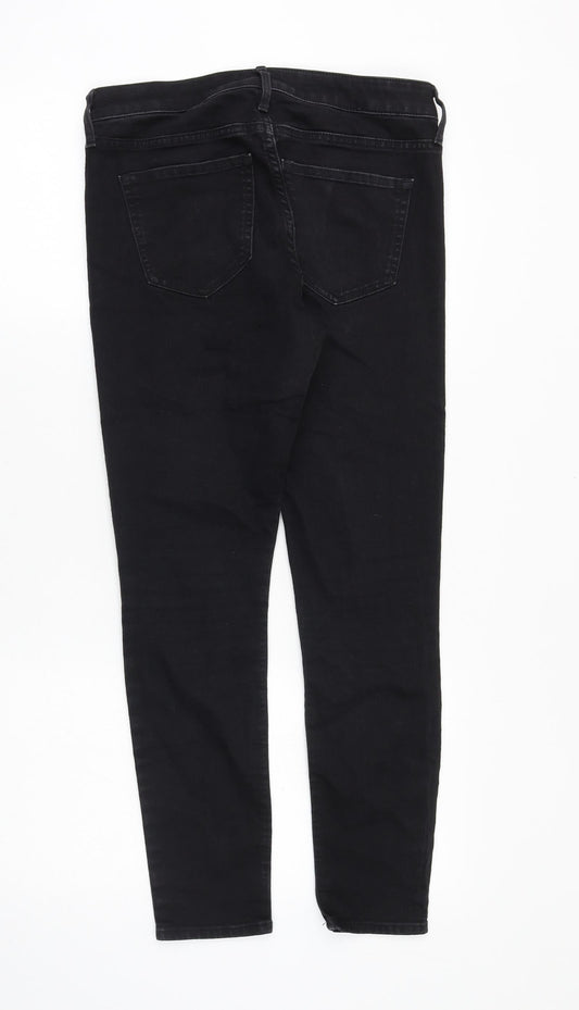 Womens UK Size 8 H&M Regular Fit Skinny Black Jeans