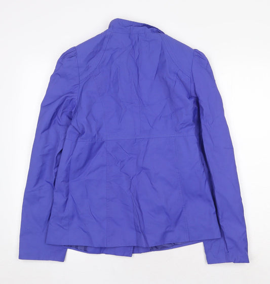 George Womens Purple Jacket Size 10 Button