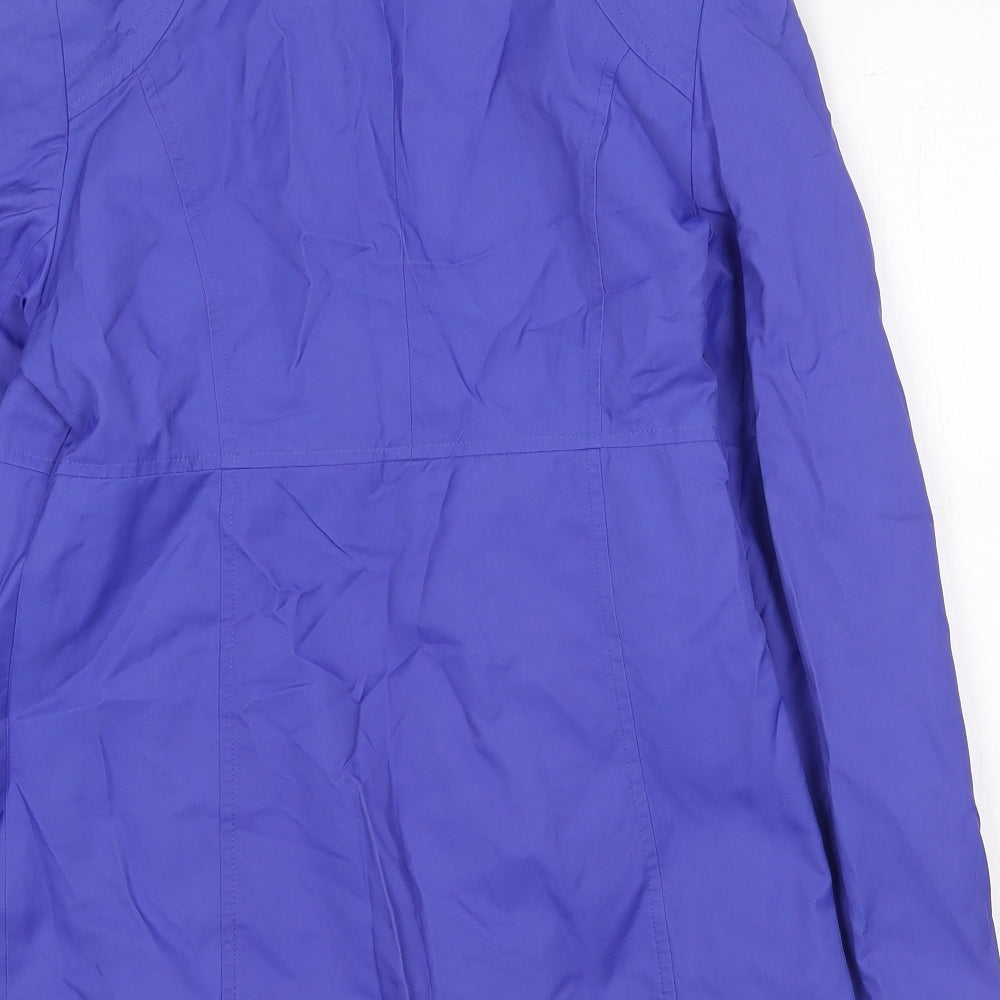 George Womens Purple Jacket Size 10 Button