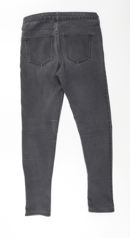 Womens UK Size 31 in H&M Regular Fit Skinny Black Jeans