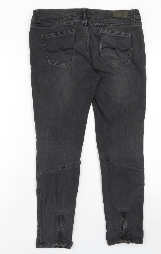 Bonobo Mens Black Cotton Straight Jeans Size 32 in Regular Zip