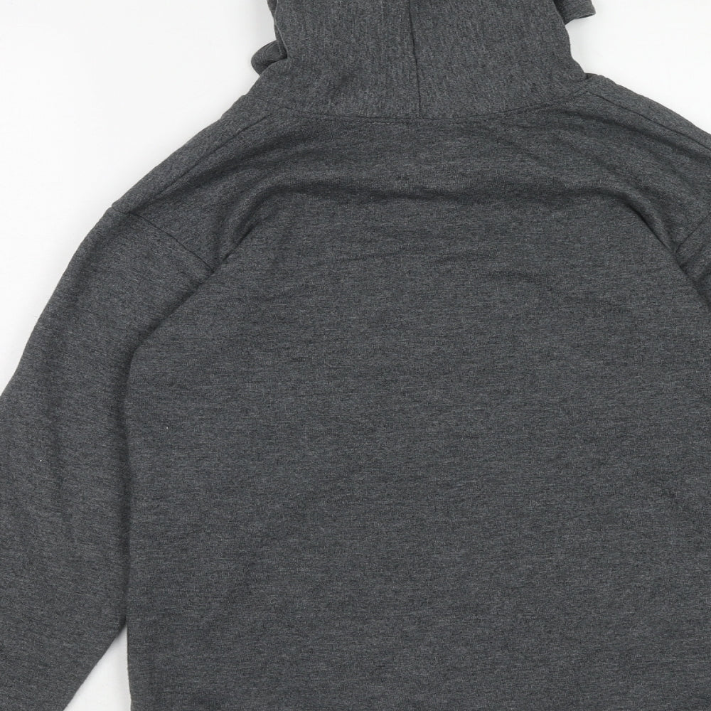 Hanes Boys Grey Cotton Full Zip Hoodie Size 10 Years Zip - T-Rex