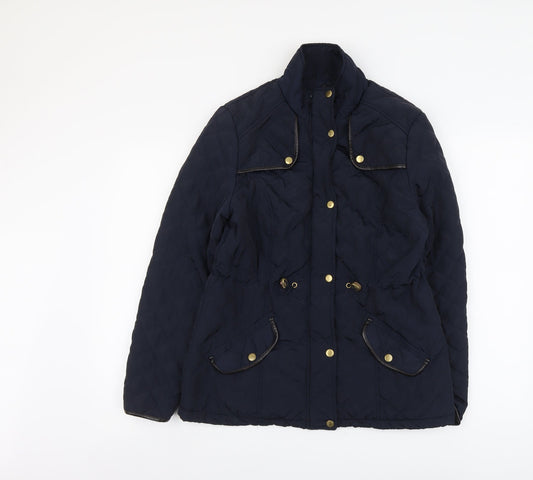 Womens UK Size 10 Atmosphere Blue Quilted Coat