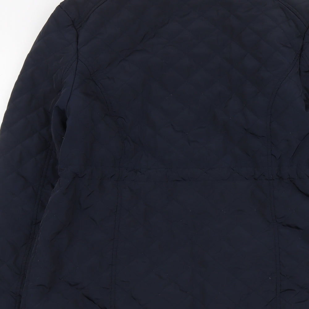 Womens UK Size 10 Atmosphere Blue Quilted Coat