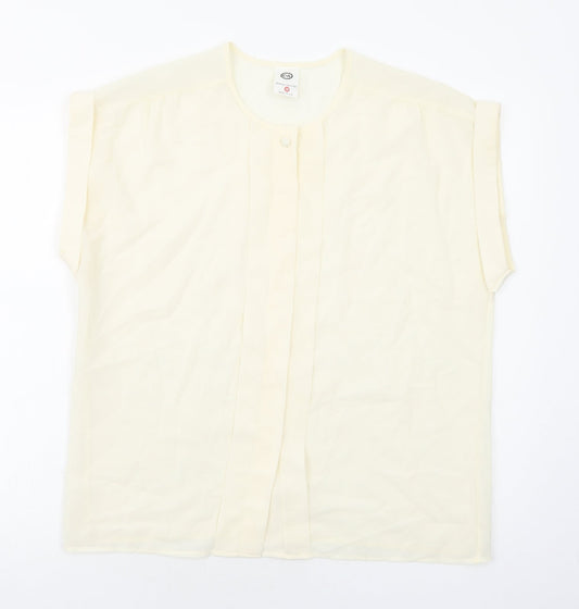 Womens UK Size 18 C&A Ivory Basic Blouse