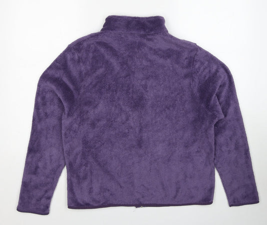 Avenue Womens Purple Jacket Size 16 Zip