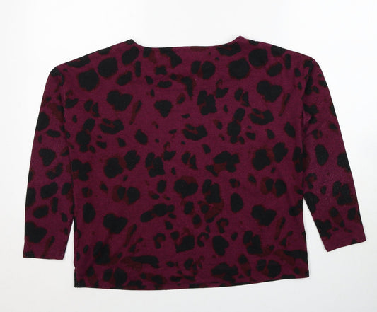 Womens UK Size 10 Debenhams Purple Pullover Jumper
