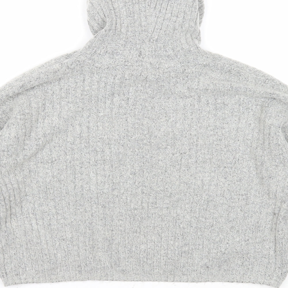 Womens UK Size S Brave Soul Grey Pullover Jumper