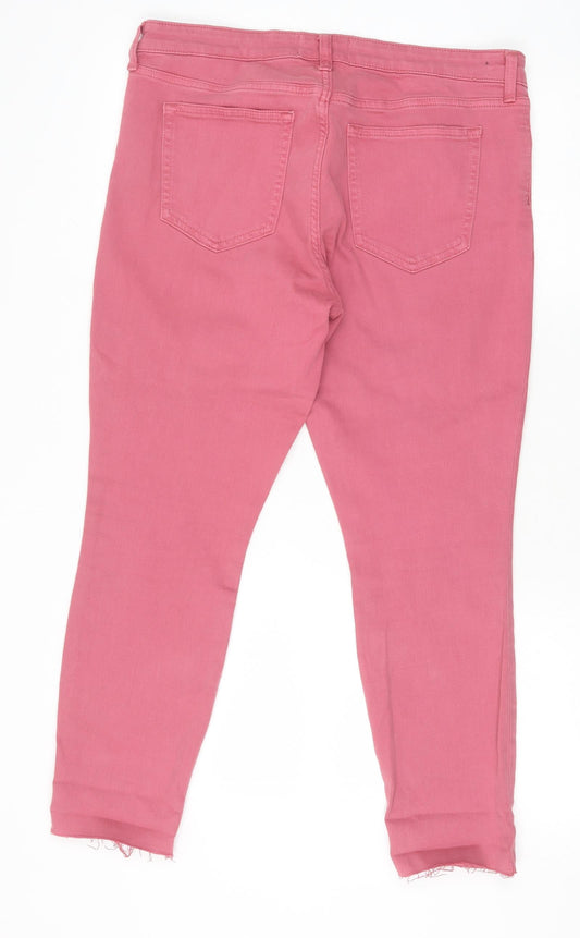 Womens UK Size 31 in Gap Regular Fit Skinny Pink Jeans
