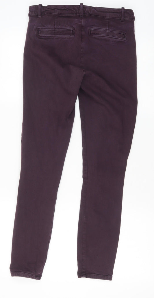 Womens UK Size 8 Gap Regular Fit Skinny Purple Jeans