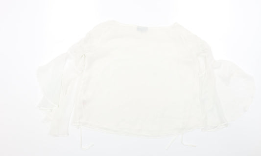 Womens UK Size 6 Topshop Black Basic Blouse