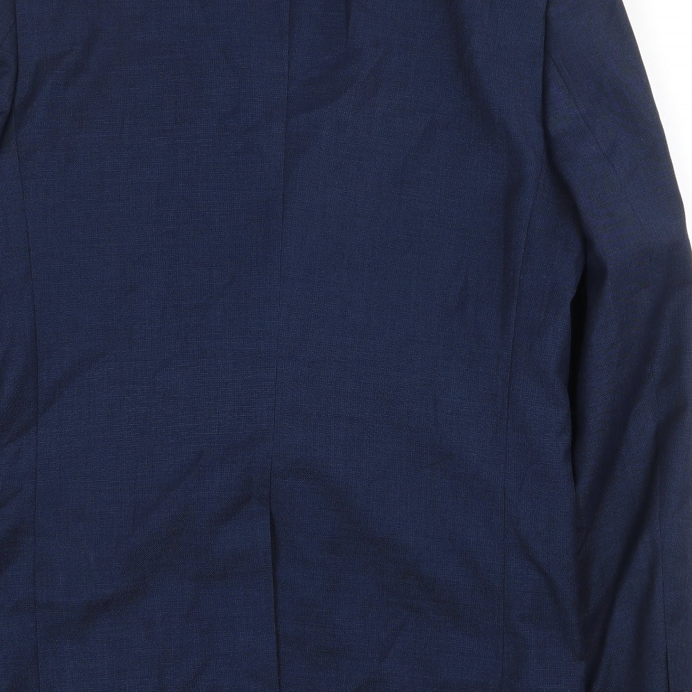 Mens UK Size 38 Cedar Wood State Regular Blue Suit Jacket