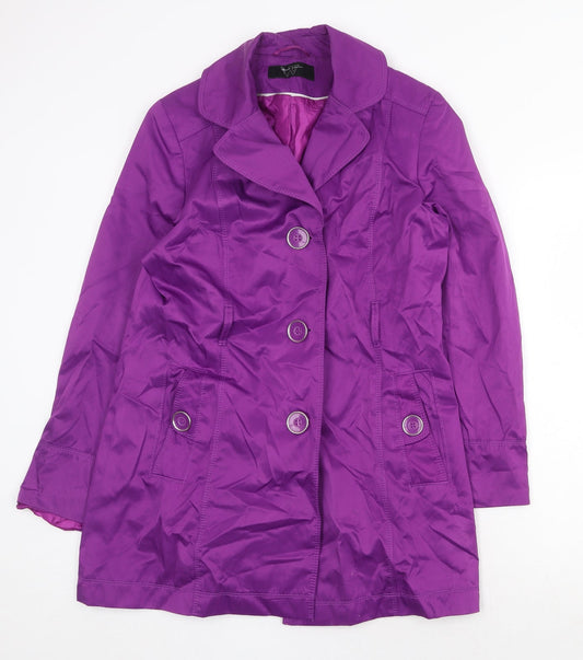 Womens UK Size 12 BHS Purple Overcoat