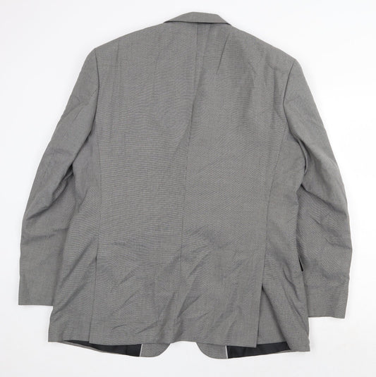 Mens UK Size 46 Burton Regular Grey Suit Jacket