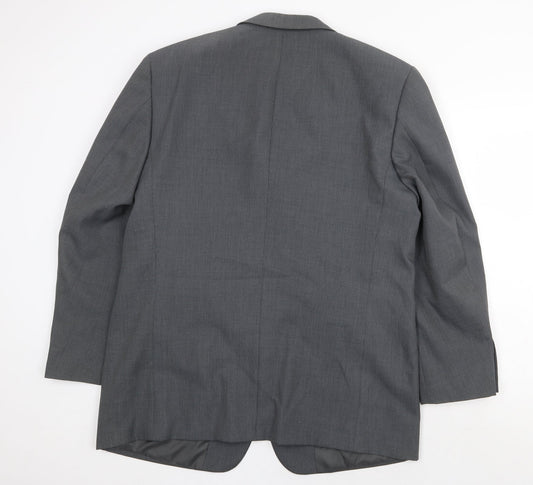 Taylor and Wright Mens Grey Polyester Jacket Suit Jacket Size 44 Regular