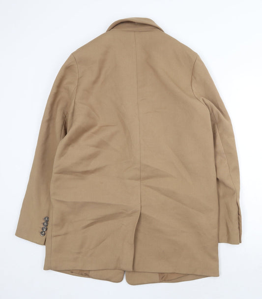 Womens UK Size S H&M Beige Overcoat