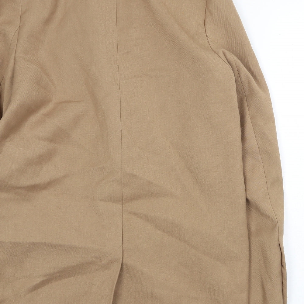 Womens UK Size S H&M Beige Overcoat