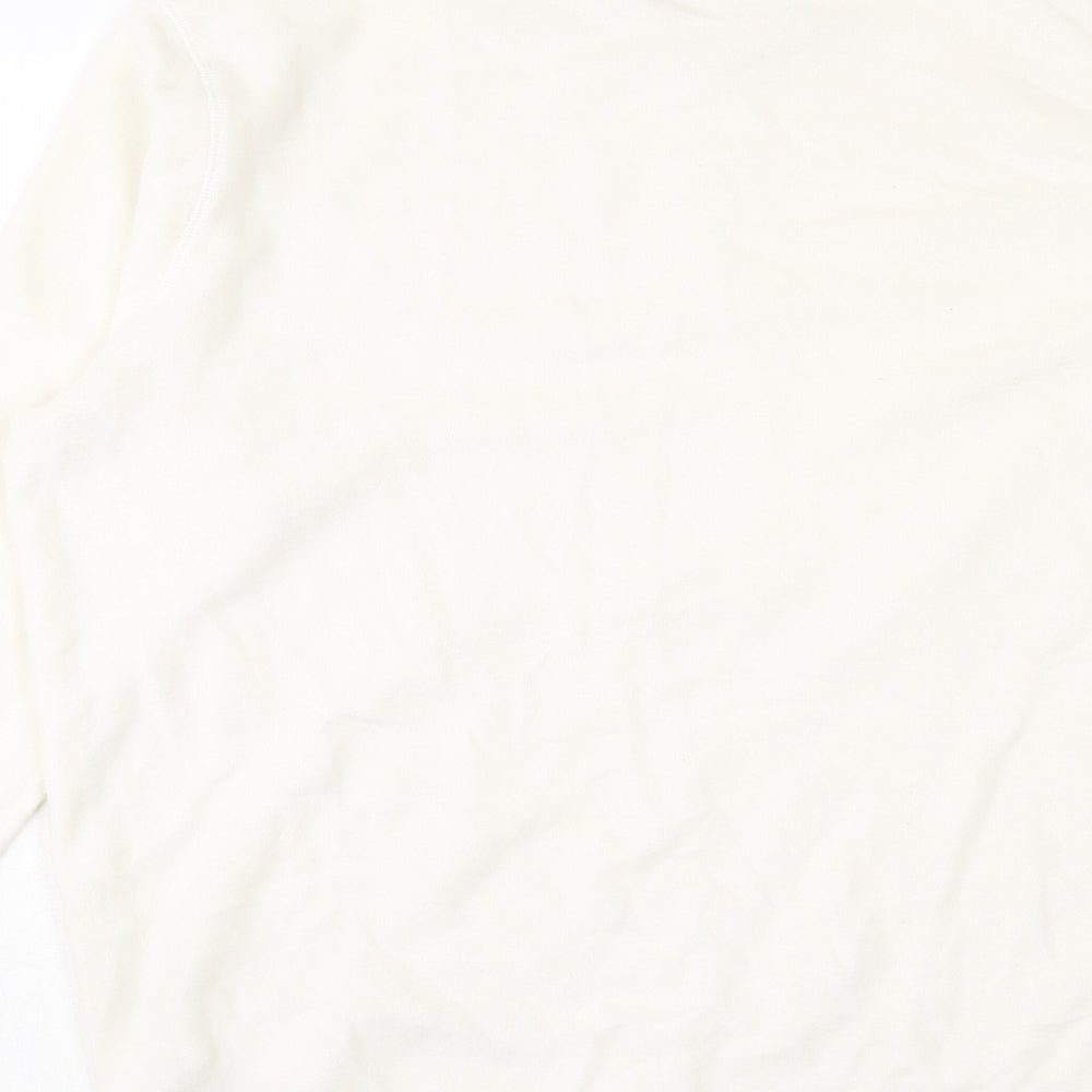 Womens UK Size M Marks and Spencer Ivory Pullover Sweatshirt