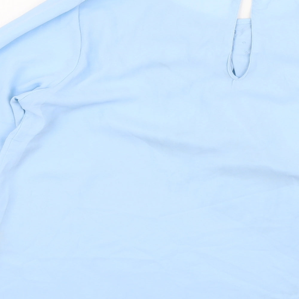 Womens UK Size M Millenium Blue Basic Blouse