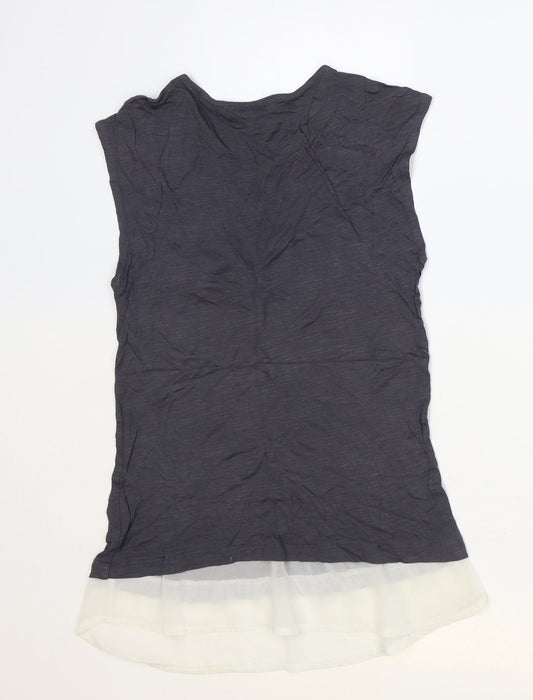 Womens UK Size 8 Atmosphere Grey Basic Tank