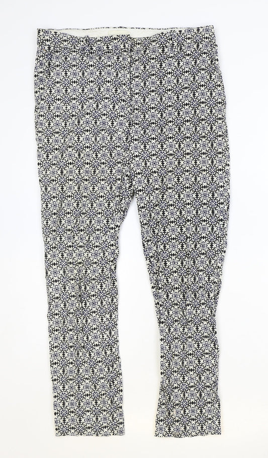 Womens UK Size 8 H&M Regular Fit Multicoloured Trousers