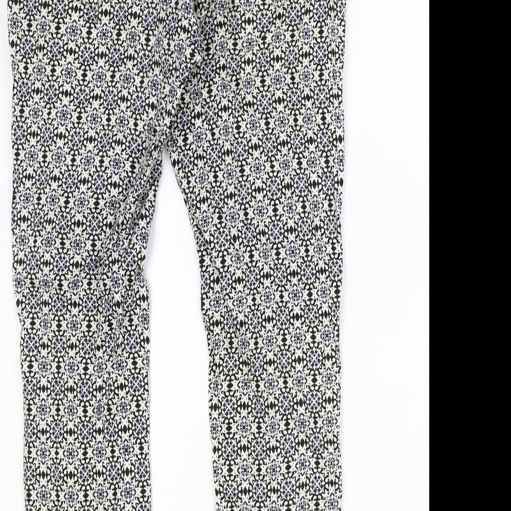 Womens UK Size 8 H&M Regular Fit Multicoloured Trousers