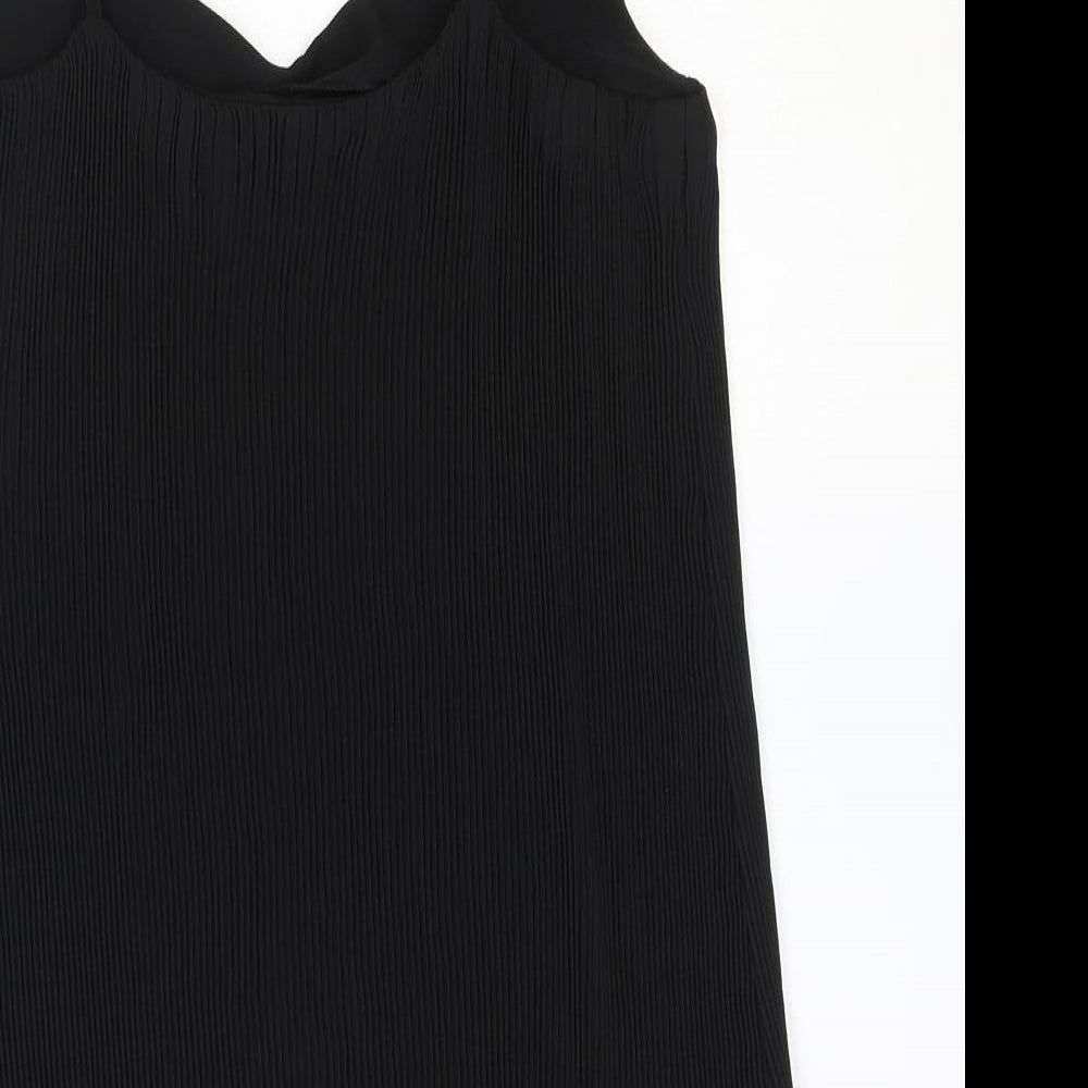Womens UK Size 8 Warehouse Black Camisole Tank