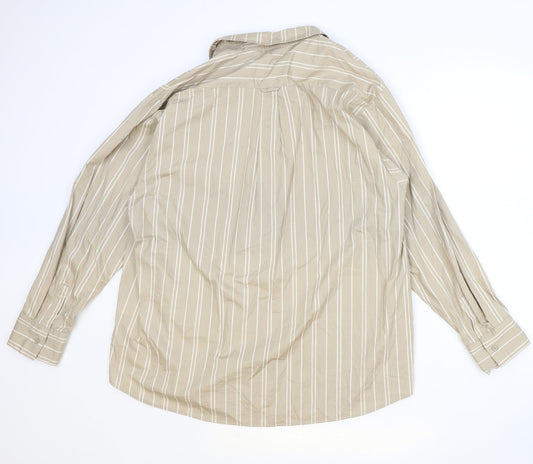 Womens UK Size 8 COLLUSION Brown Basic Button-Up